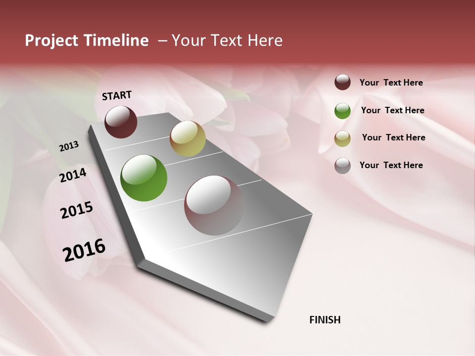 Pink Tulips PowerPoint Template