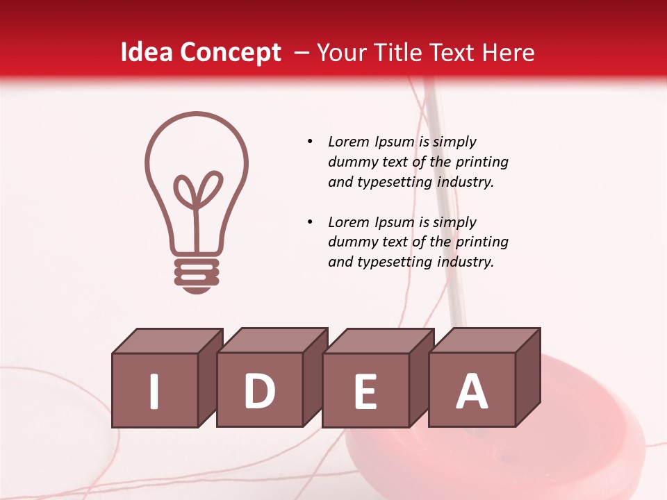 Prick Concepts Needle PowerPoint Template