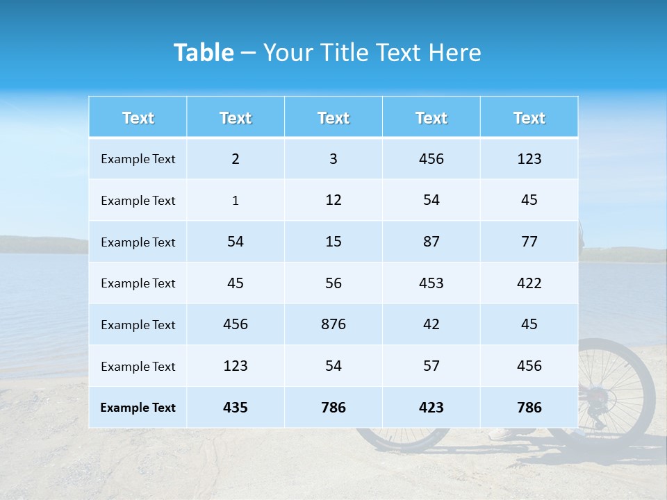 Merida Tfs 500 PowerPoint Template