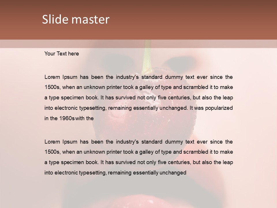 Female Closeup Shiny PowerPoint Template