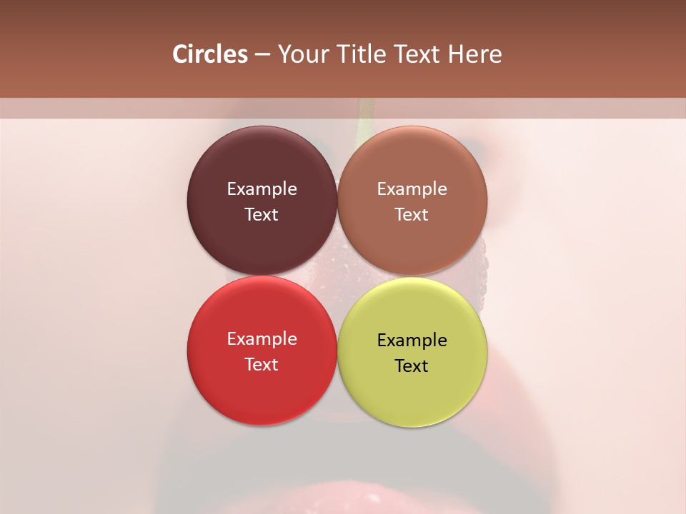 Female Closeup Shiny PowerPoint Template