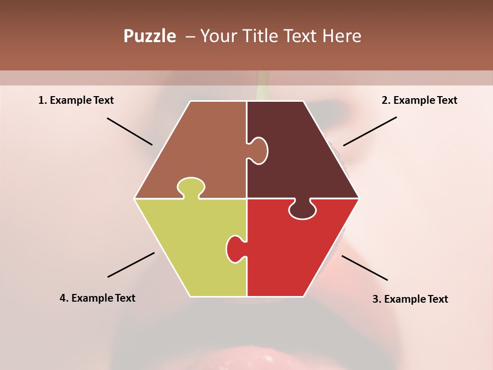 Female Closeup Shiny PowerPoint Template