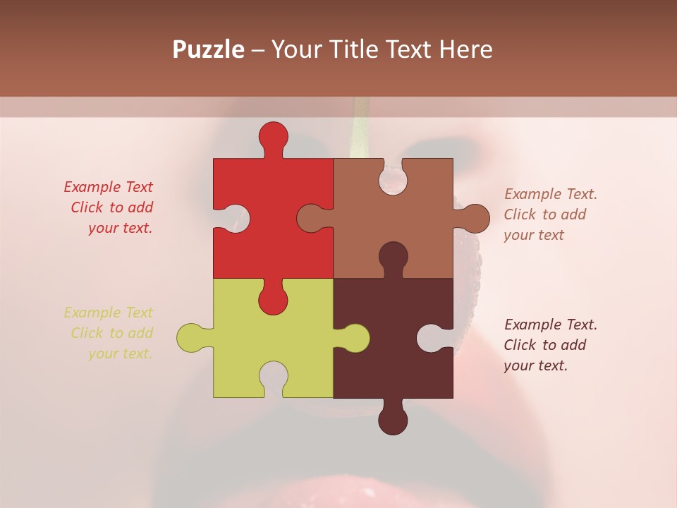 Female Closeup Shiny PowerPoint Template