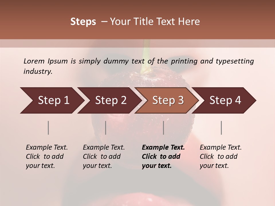 Female Closeup Shiny PowerPoint Template