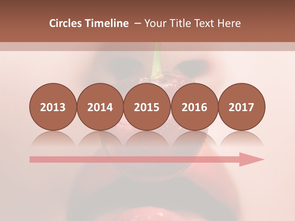Female Closeup Shiny PowerPoint Template