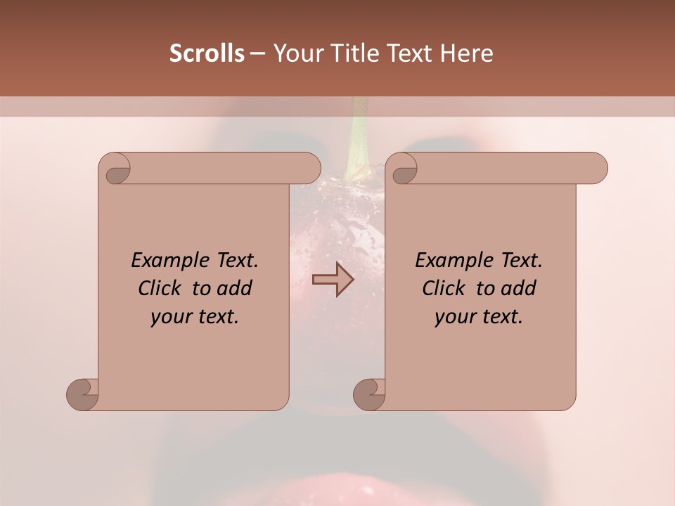 Female Closeup Shiny PowerPoint Template