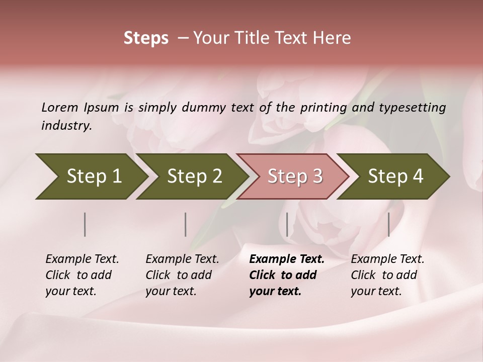 Pink Tulips PowerPoint Template