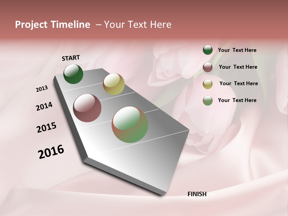 Pink Tulips PowerPoint Template