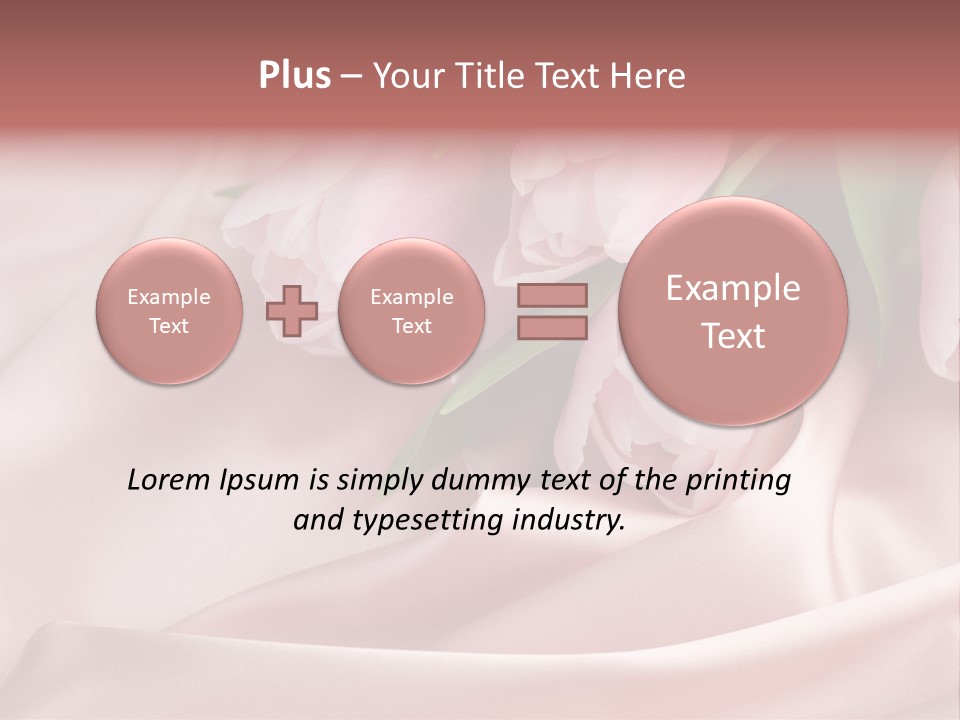 Pink Tulips PowerPoint Template