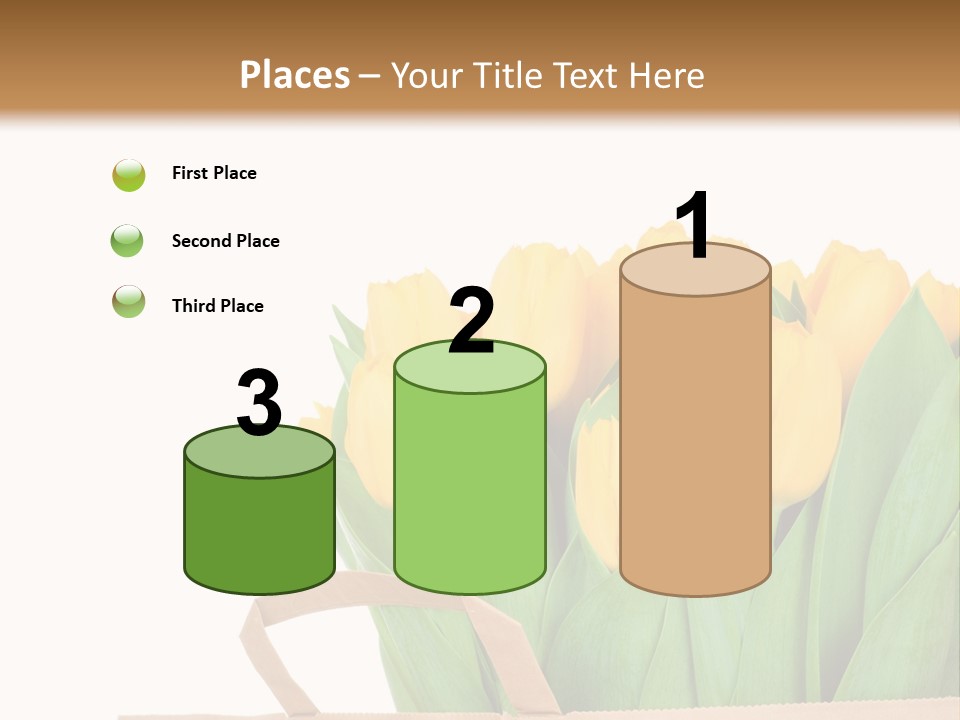 Yellow Tulips PowerPoint Template