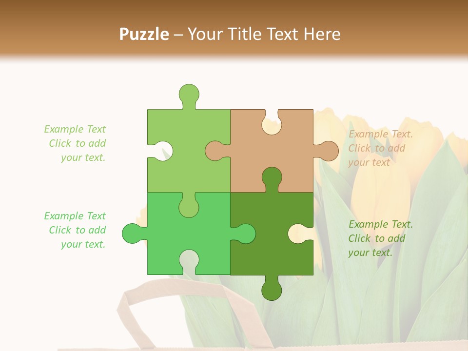 Yellow Tulips PowerPoint Template