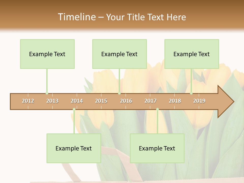 Yellow Tulips PowerPoint Template