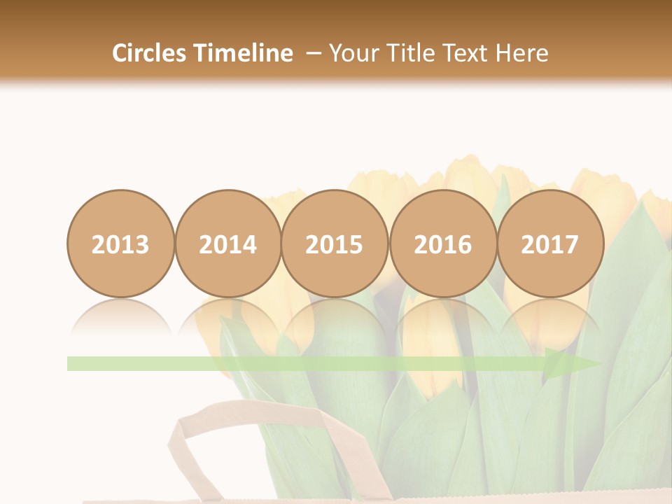 Yellow Tulips PowerPoint Template