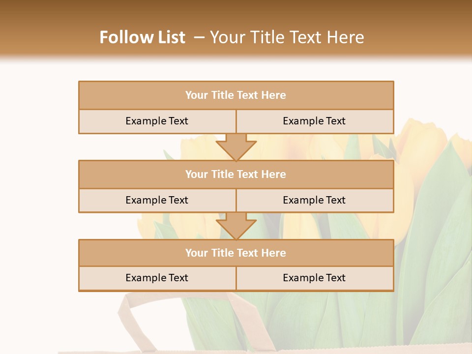 Yellow Tulips PowerPoint Template