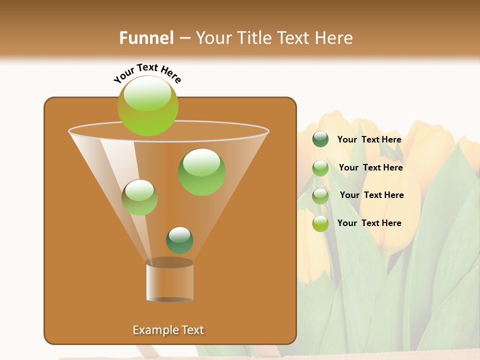 Yellow Tulips PowerPoint Template