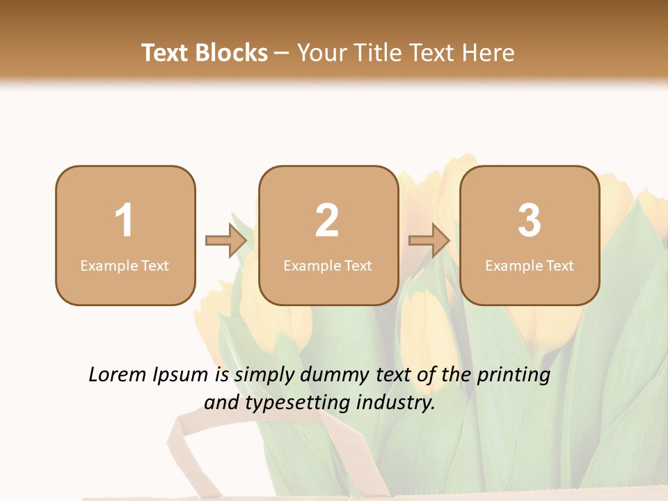 Yellow Tulips PowerPoint Template