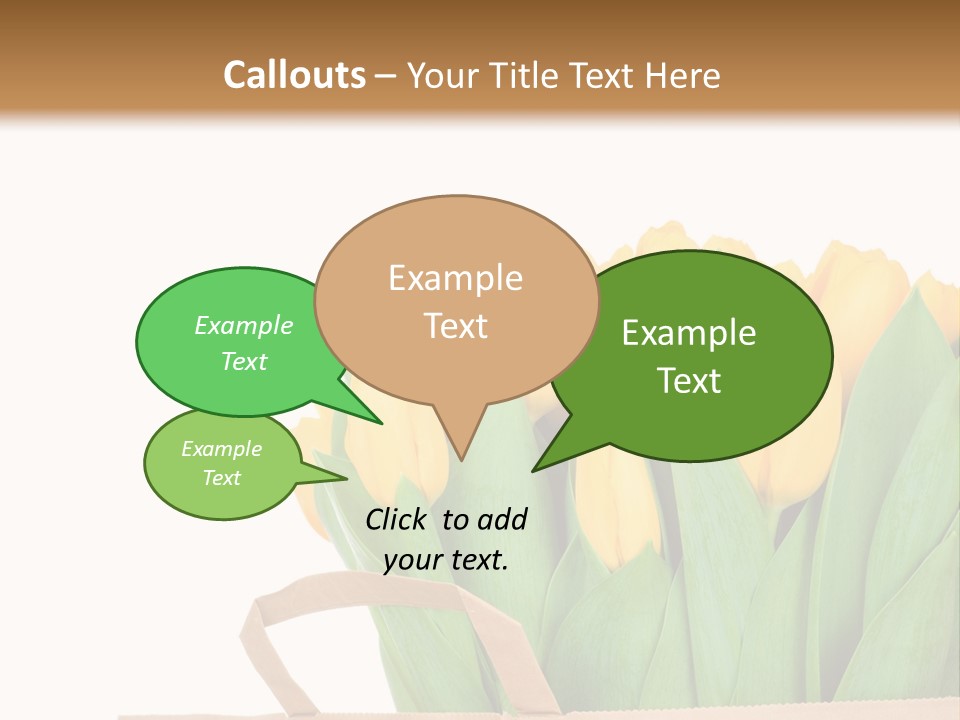 Yellow Tulips PowerPoint Template