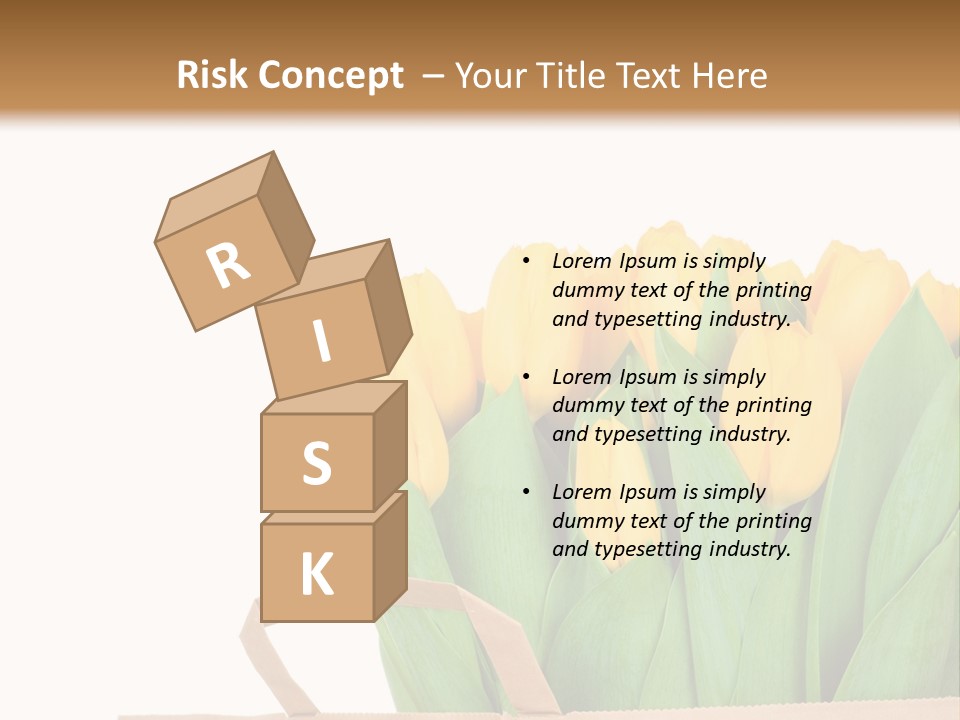 Yellow Tulips PowerPoint Template