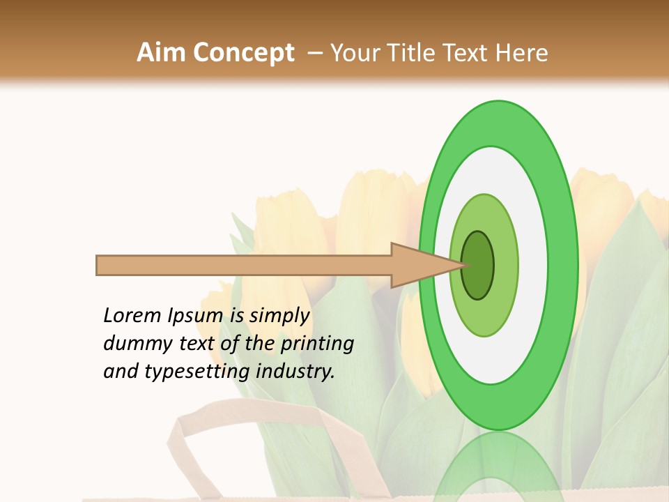 Yellow Tulips PowerPoint Template