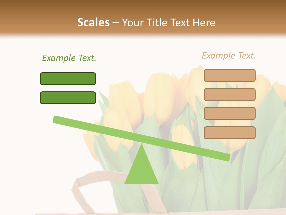 Yellow Tulips PowerPoint Template