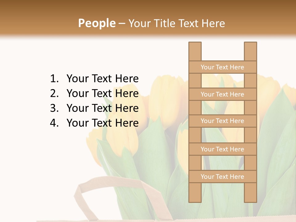 Yellow Tulips PowerPoint Template