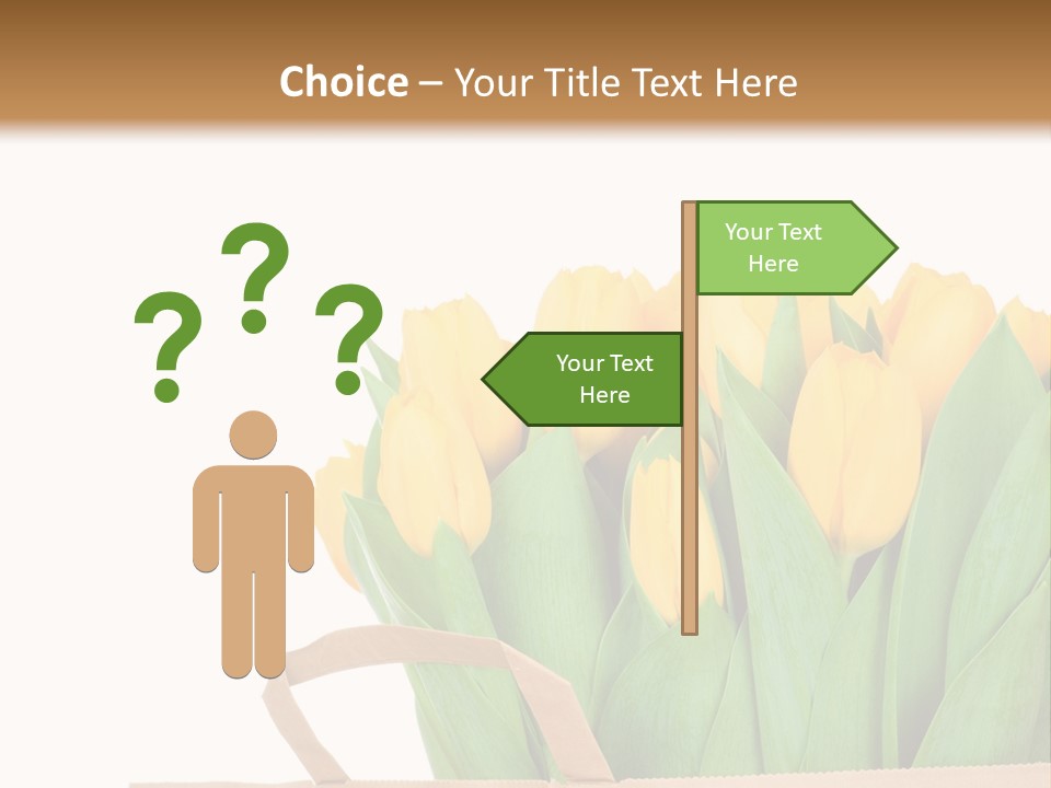 Yellow Tulips PowerPoint Template