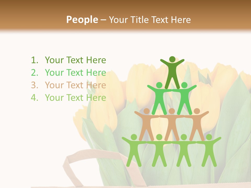 Yellow Tulips PowerPoint Template