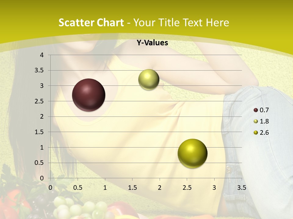 Girl Family Fruit PowerPoint Template