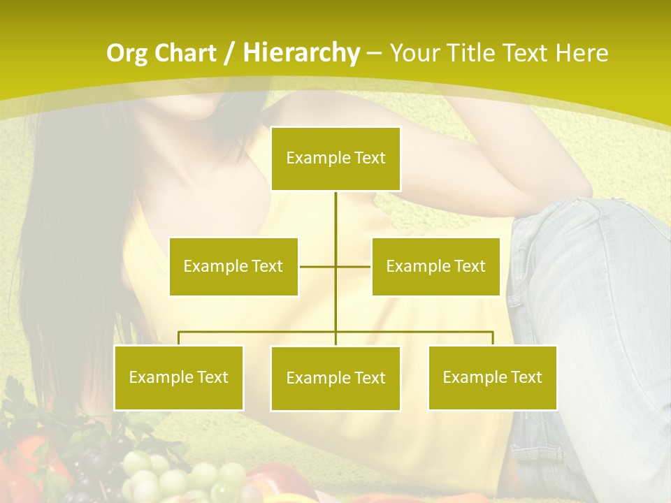 Girl Family Fruit PowerPoint Template