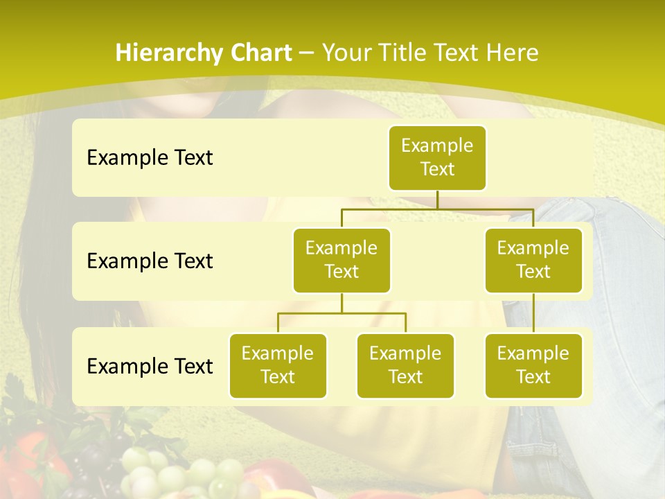 Girl Family Fruit PowerPoint Template