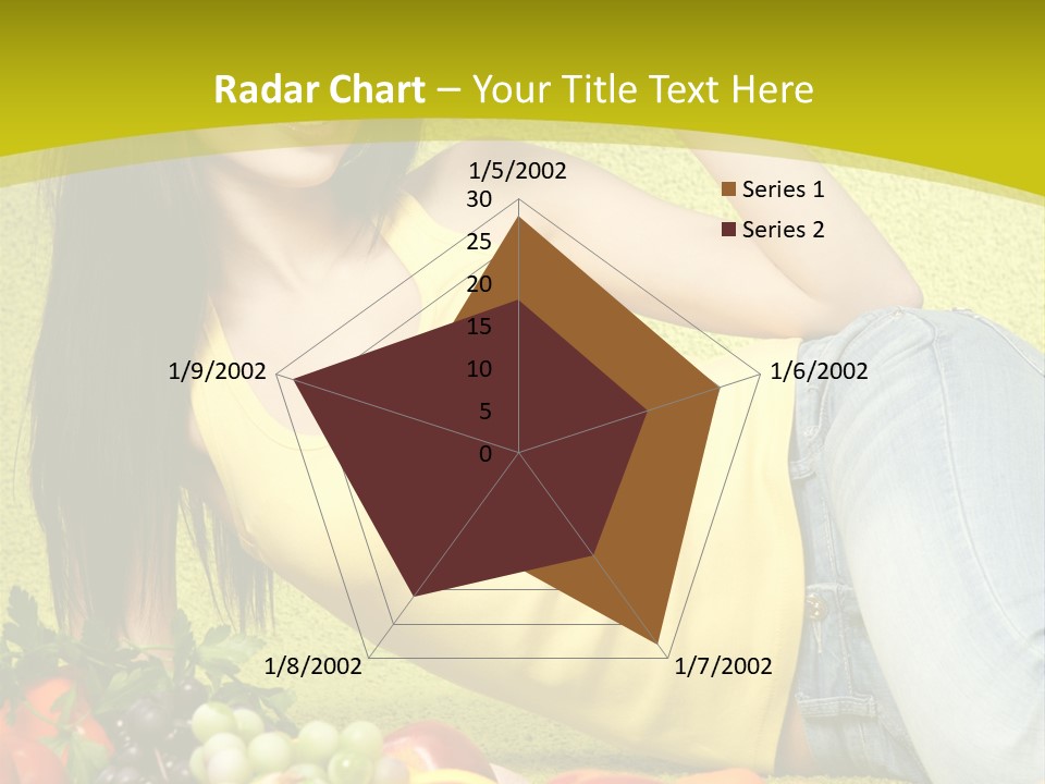 Girl Family Fruit PowerPoint Template