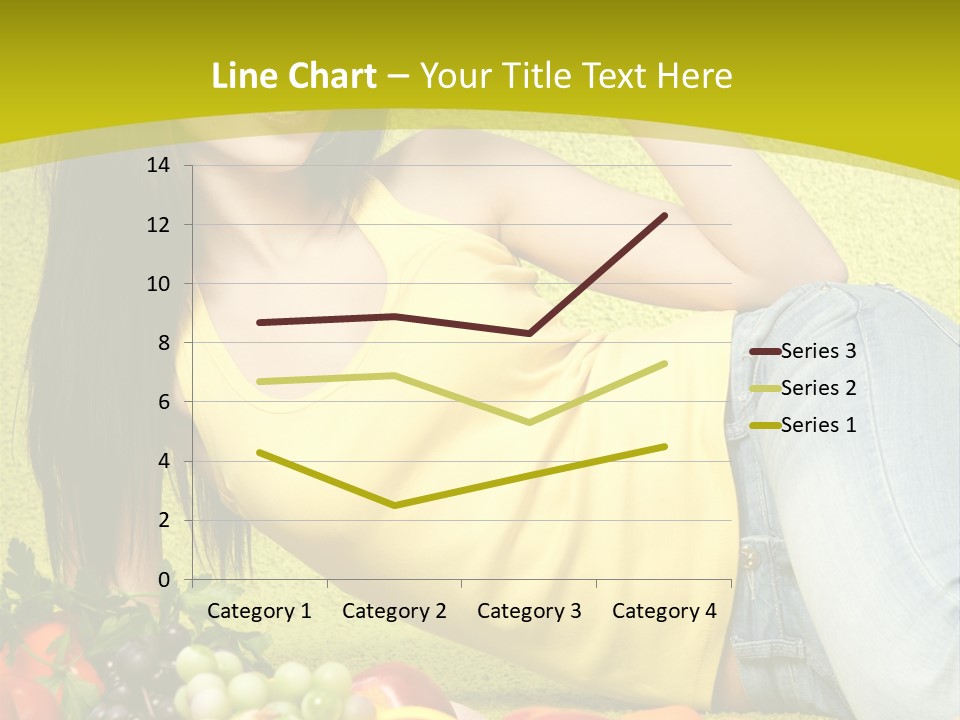 Girl Family Fruit PowerPoint Template