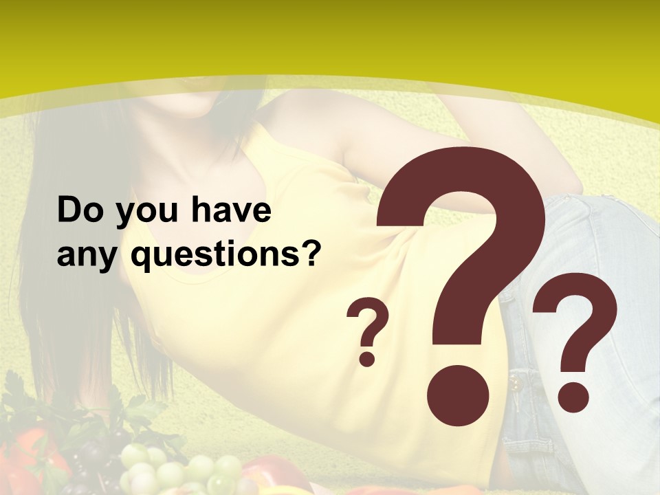 Girl Family Fruit PowerPoint Template