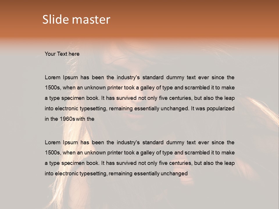 Women Hair Models PowerPoint Template