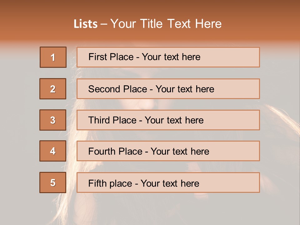 Women Hair Models PowerPoint Template