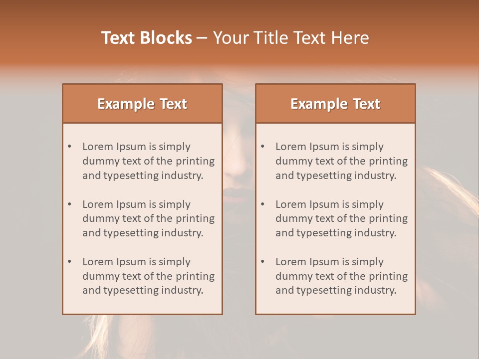 Women Hair Models PowerPoint Template