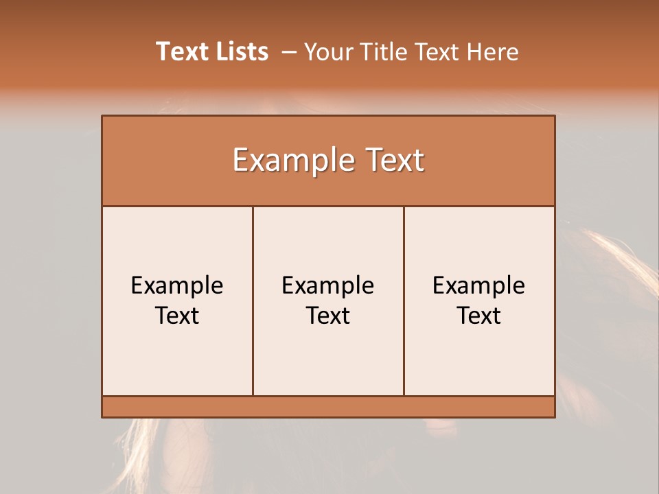 Women Hair Models PowerPoint Template