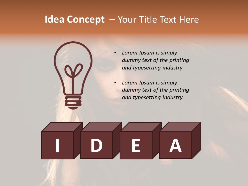 Women Hair Models PowerPoint Template