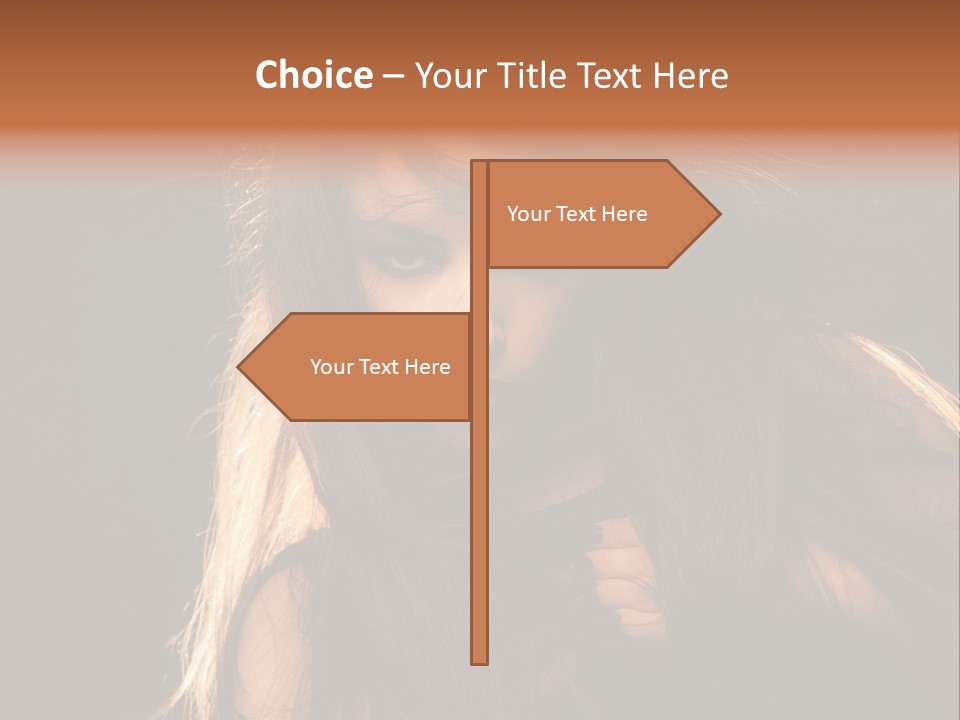 Women Hair Models PowerPoint Template