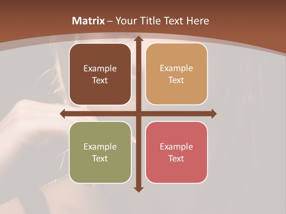 Female Eyes View PowerPoint Template