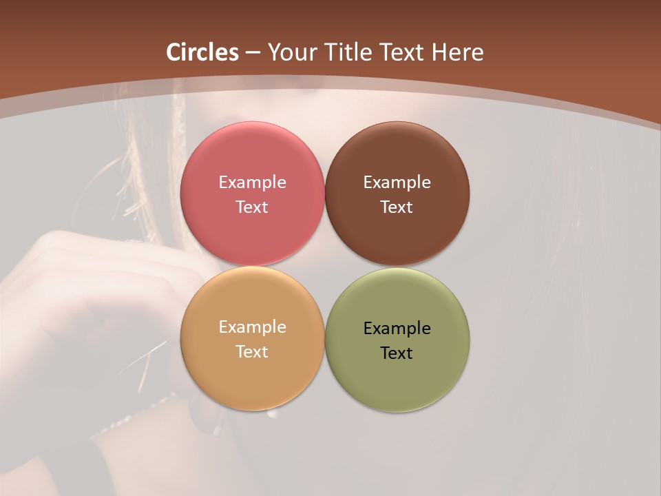 Female Eyes View PowerPoint Template
