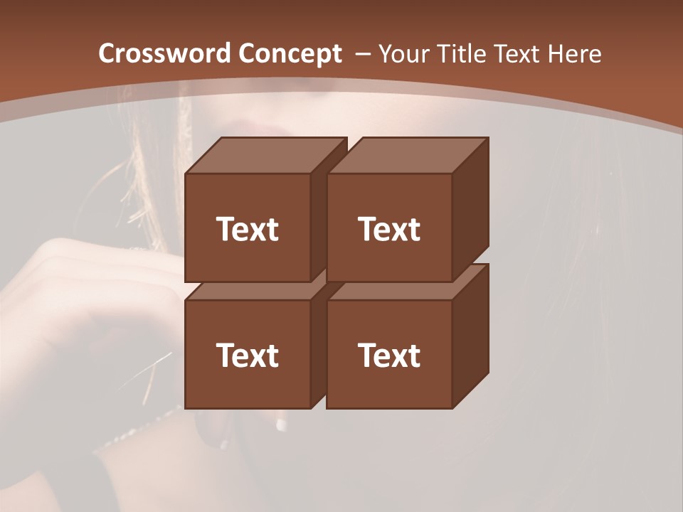 Female Eyes View PowerPoint Template