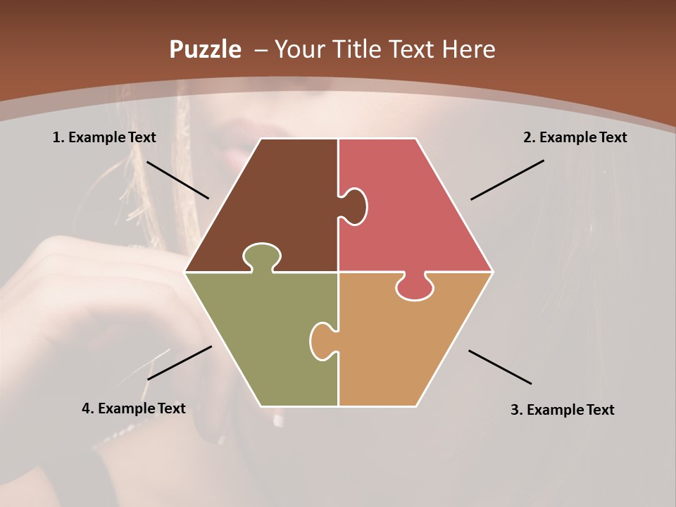 Female Eyes View PowerPoint Template