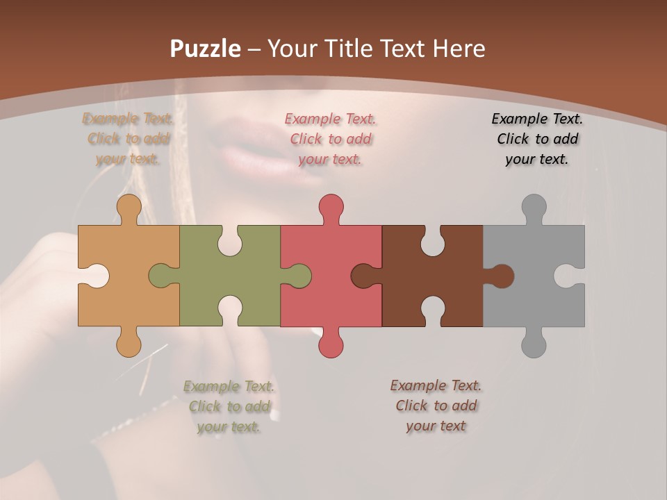 Female Eyes View PowerPoint Template