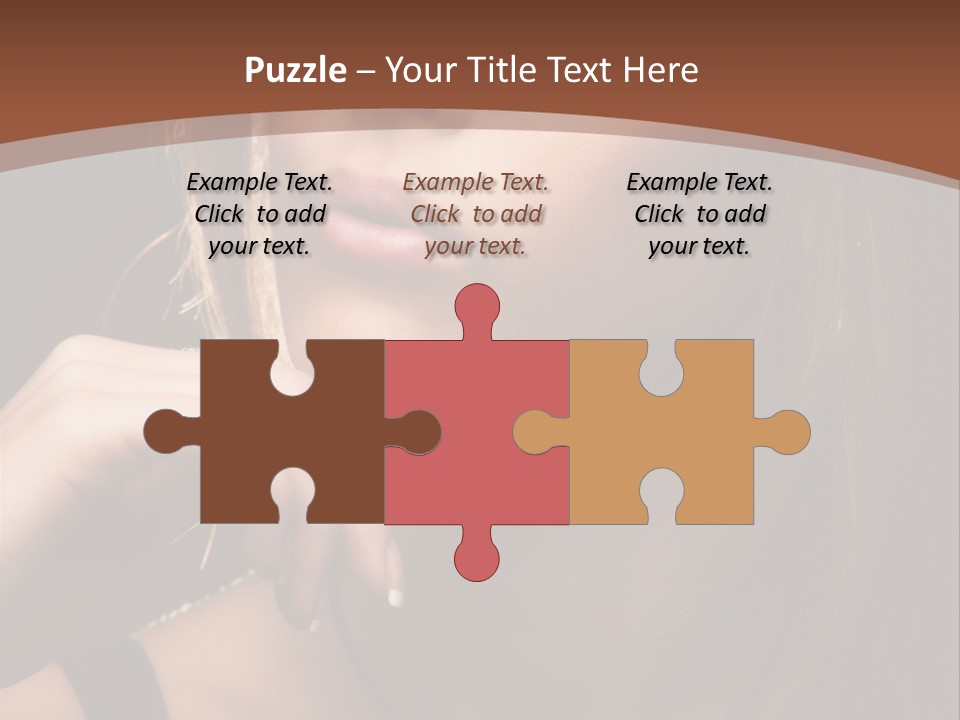 Female Eyes View PowerPoint Template