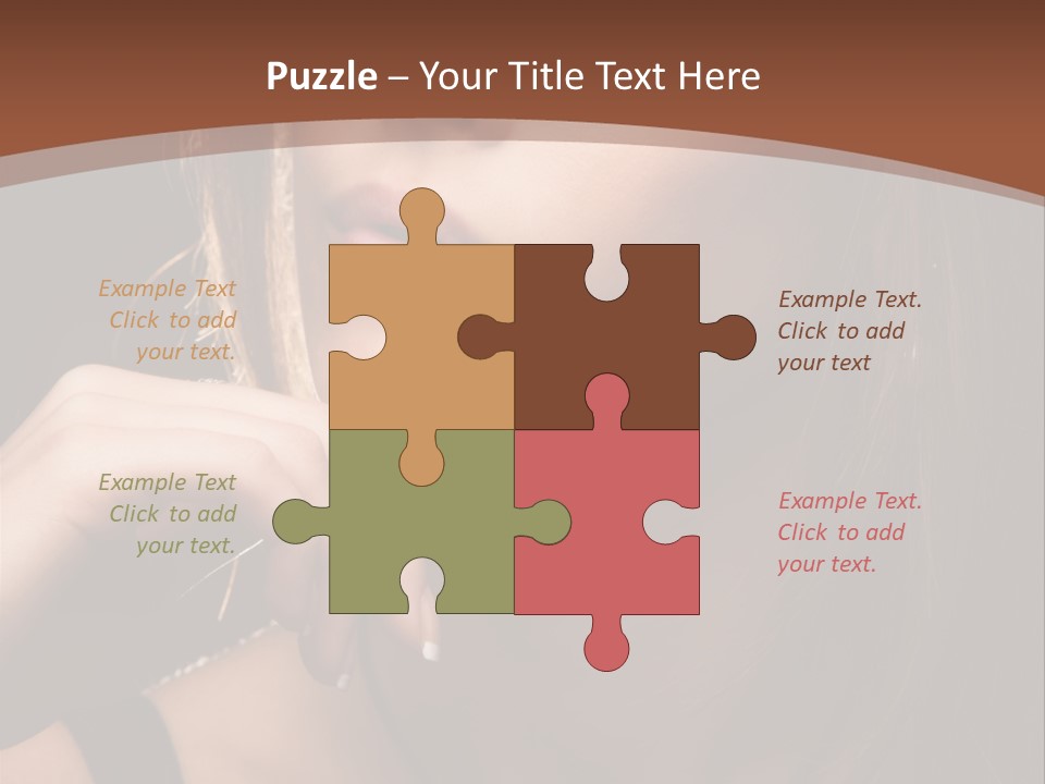 Female Eyes View PowerPoint Template
