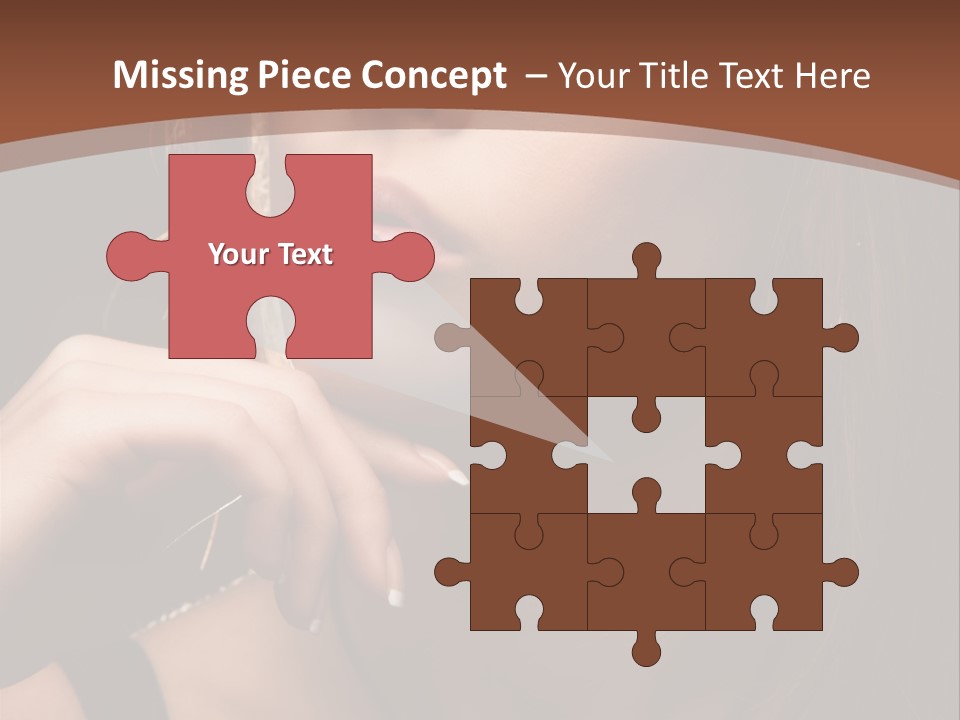 Female Eyes View PowerPoint Template