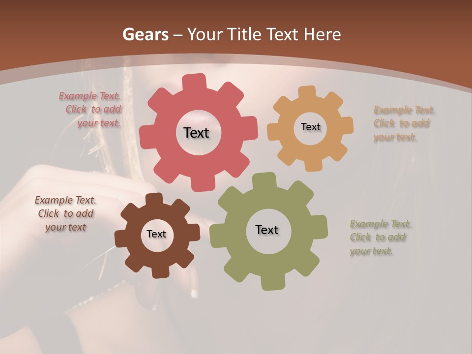 Female Eyes View PowerPoint Template