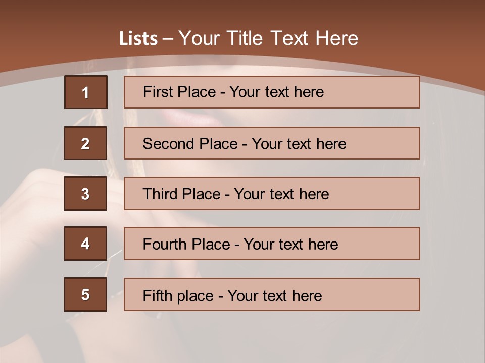 Female Eyes View PowerPoint Template