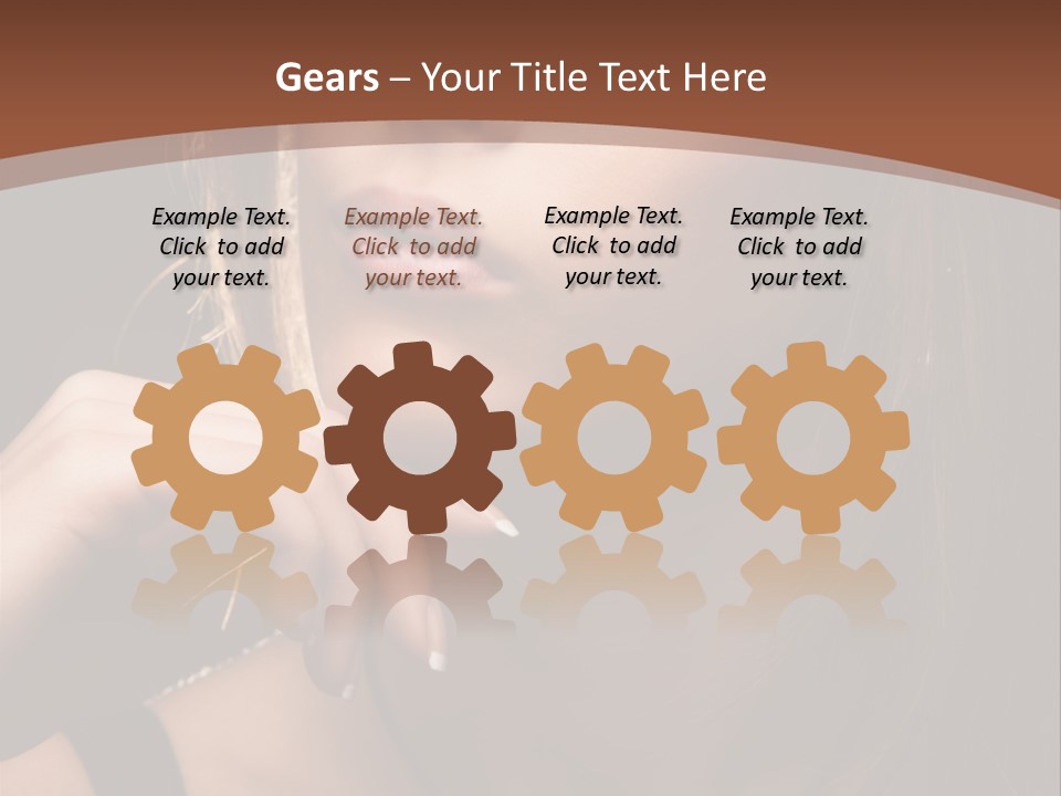 Female Eyes View PowerPoint Template